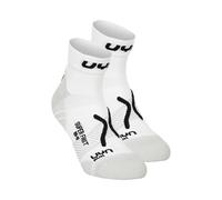 UYN Super Fast Chaussettes De Running Pack De 2 Unités Hommes-Blanc,Noir, Taille 39-41