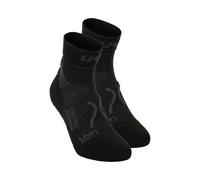 UYN Super Fast Chaussettes De Running Pack De 2 Unités Hommes-Noir,Anthracite, Taille 45-47