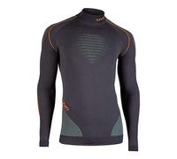 UYN U100033 EVOLUTYON UW LG_SL.Turtle Neck T-Shirt Men's Anthracite/Vert/Orange Brillant M