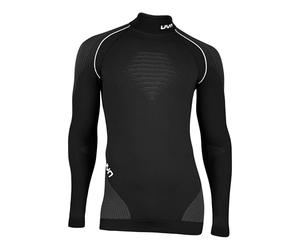 UYN U100033 EVOLUTYON UW LG_SL.Turtle Neck T-Shirt Men's Tableau Noir/Anthracite/Blanc M
