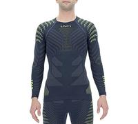 UYN U100288 RESILYON UW LG_SL.Round Neck T-Shirt Men's Bleu foncé/Jaune M