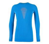 UYN Visyon T-Shirt Thermique Unisexe pour Enfant, Mixte Enfant, sous-vêtement Thermique, U100061, Bleu (Cyan Blue/Orange Shiny/Lime), 6/7