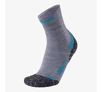 UYN Winter Pro Run Socks Women's, Gris Clair/Turquoise, 41-42