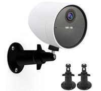 UYODM Lot de 2 supports muraux pour caméra de sécurité extérieure SimpliSafe - Rotation à 360° - Filetage de vis 1/4 - Caméra non incluse - Noir