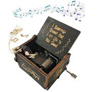 UYOE Pour boîte à musique à thème Harry Potter, cadeau vintage classique avec boîte à musique de décoration en bois (Noir)