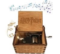 UYOE Pour boîte à musique à thème Harry Potter, cadeau vintage classique avec boîte à musique de décoration en bois (Brun)