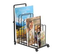 uyoyous Étendoir à linge mobile artificiel - 100 x 80 x 45 cm - Séchoir à linge réglable avec roulettes et frein - Convient pour les serviettes d'art et les œuvres d'art