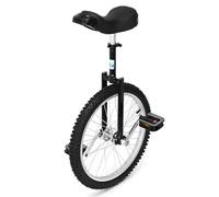 uyoyous Monocycle 20" - Monocycle d'entraînement - Réglable en hauteur - Robuste - Pour les personnes à partir de 15 ans, y compris les enfants, les adultes et les professionnels - Sports de plein air