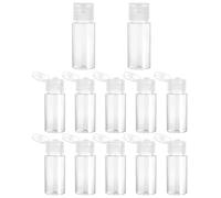 UYRVAPE 12pcs Flacon de Voyage 15ml Petite Bouteille Plastique Flacons de Voyage Vides Transparentes, Conteneur pour Liquide, Cosmétique, Shampoing, Mini bouteilles de voyage pour produits de toilette