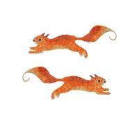 UYRVAPE 2 Pièces Patch Thermocollant Écureuil, Écureuil Écussons Brodés, Patch Thermocollant Enfant, Animaux Broderie Patch Thermocollant, pour Vetement, Tissu, Jean et DIY, Adulte et Enfant