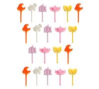 UYRVAPE 20pcs fourchettes à fruits, à gâteau, à bento, mini, motif de dessin d’animaux licorne, pour enfants et adultes, cure-dents, qualité alimentaire, accessoires mignons