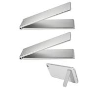 UYRVAPE 2pcs Support de Téléphone Portable de Table en Aluminium Vertical et Horizontal Ultra Mince, Support de Téléphone Portable à Angle réglable pour Accessoires de Smartphone Phone