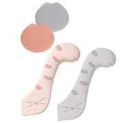 UYRVAPE 4pcs couvercles de canettes pour Chat Set - Universel Couvercles Silicone de Conserve, Couvercle Conserve pour Chien Chat Alimentaire Couvercle pour Nourriture avec 2 Cuillères