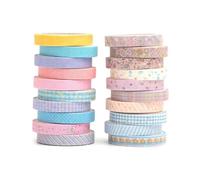 UYRVAPE Millésime Washi Tape Set Maigre Rétro Ruban Adhésif Décoratif Masking Tapes pour Arts, Bullet Journal, Scrapbooking, Bricolage, Emballage, Kawaii(20 rouleaux)