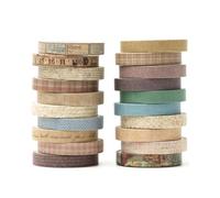 UYRVAPE Millésime Washi Tape Set Maigre Rétro Ruban Adhésif Décoratif Masking Tapes pour Arts, Bullet Journal, Scrapbooking, Bricolage, Emballage, Vintage(20 rouleaux)