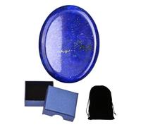 UYRVAPE Pierre en Forme de Goutte Lapis-Lazuli Pierre Naturelle Cristaux de Guérison Pierre de Paume pour Méditation, Relaxation, Équilibrage, Emballage de boîte cadeau