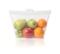 UYRVAPE Sac Congelation Reutilisable Silicone Zip Sans Bpa Lavable Grand Liquide Congeler Repas Soupe Puree Freezer Ziplock Bag Reusable(1500ml)