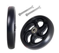 UYSELA Roue Avant de Fauteuil Roulant de 5/6/8 Pouces Pneus de Roue Avant pour Fauteuil Roulant Roues de Remplacement Noires 1 Paire pour Fauteuils Roulants Handicapés,Black,13cm/5in