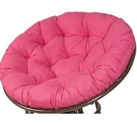 UYSSJTGAZ Coussin Rond Papasan de 40 à 160 cm d'épaisseur, Coussin d'assise Confortable for fauteuils Suspendus, balancelles, Bascule et Meubles en Osier, l'intérieur comme l'extérieur(Rose,80x80cm)