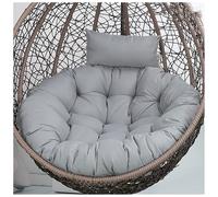 UYSSJTGAZ Coussin œuf avec Appui-tête, Coussins de Rechange for chaises suspendues en Panier capitonné, for l'intérieur et l'extérieur, Les Jardins Bureaux(Light Gray,90x90cm)