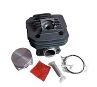 UYTGFO Compatible avec les tronçonneuses OLEO-MAC 965, 961, EFCO 161, 162 et 165 : ensemble piston, segments, axes et clips (références 50022006 et 50092013), kit cylindre 48 mm NIKASIL.