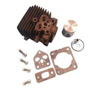 UYTGFO Convient for STIHL SH56 BG56C BR200 PLUS 2MIX 27CC SOUFFLEURS JEU DE PISTONS JOINT ROULEMENT À AIGUILLES JOINT D'HUILE 34MM BG56 KIT DE CYLINDRE 42410201204(Cylinder 12 Pcs Kit)