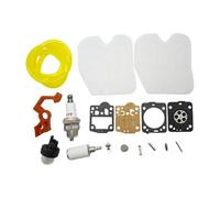 UYTGFO Convient for tronçonneuse McCULLOCH CS340 CS380, conduite de gaz, ampoule d'amorçage, bougie d'allumage, pièce de rechange, kit de carburateur, filtre à air et à carburant