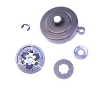 UYTGFO Convient for tronçonneuse S-t-i-h-l 024 026 MS240 MS260 MS270 MS280 1121 160 2051 Kit de pignon de jante de tambour d'embrayage 3/8" Picco 7T 1121 007 1039