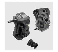 UYTGFO Convient pour Stihl 023 025 MS230 Scies Carter de carter Piston Pinces à goupille Unité 11230201206 MS250 Jeu de cylindres de bloc court de moteur 42,5 mm (bloc court)