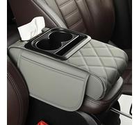 UYTKTN Coussin Rehausseur d'accoudoir de Voiture pour Nissan Patrol GR GY62 Y62 GY61 Y61/Pathfinder IV R52/III R51/II R50, Antidérapant Housse pour Console Centrale avec Boîte à Mouchoirs,C Grey