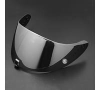 UYTKTN Moto Visière de Casque pour Scorpion EXO R1 520 1400, Verres de Casque de Moto Visière Teintée pour Casque de Moto Accessoires de Remplacement Pare-Brise,I Silver Plated