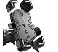 UYTKTN Support Telephone Moto pour Harley Davidson Dyna Superglide 1995-2014, Rotation à 360° Installation Rapide Support Téléphone Vélo, Antichoc Porte Telephone Moto,Handlebar-B Black