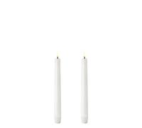 Uyuni Lighting Bougie à chandelier Uyuni LED blanc Lot de 2 20.5 cm