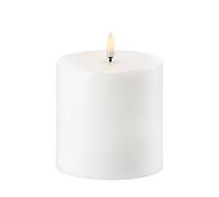 UYUNI - LED Pillar Candle - Nordic White - 10,1 x 10,1 cm (UL-PI-NW-C10110)