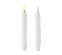 UYUNI - LED Taper Candle / 2-Pack - Nordic White - 2,3x15,5 cm (UL-TA-NW02315-2)