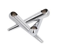 Uyuni Lighting Bougeoir 3 bras Uyuni Bonfire Chrome