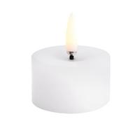 Uyuni Lighting Bougie LED en bloc Uyuni Melted Blanc. Ø5x2.8 cm