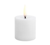 Uyuni Lighting Bougie LED en bloc Uyuni Melted Blanc. Ø5x4.5 cm