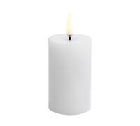 Uyuni Lighting Bougie LED en bloc Uyuni Melted Blanc. Ø5x7.5 cm