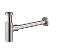 UYUUBNK 1 bonde escamotable en Nickel brossé sans trop-Plein(Wall Traps)