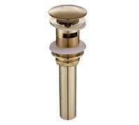 UYUUBNK Bonde de lavabo à Grand Bouchon Rond avec trop-Plein, 1 pièce, tsd013