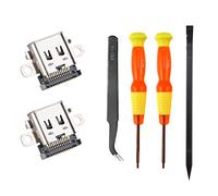 UYUYong 2pcs Remplacement Chargeur Connecteur USB Type-C Port de Charge Composant Compatible NS avec 2 x Tournevis 1x Pince à épiler 1xPry