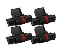 UYUYong 4 Pack Ruban Rouleau d'encre Ink Roller ABS Rouleau Encreur pour IR-40T Cash CASIO FR2650A/2650TB Canon l'imprimante de Calculatrice -Noir Rouge