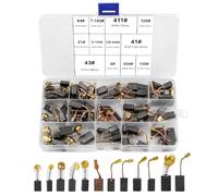UYUYong 4 Pièces Balais de Charbon pour MAKIT 72 Pièces Balais de Charbon Machine Electrique Brosses de Carbone pour Ponceuses Charbons Moteur Dureté Elevée pour Meuleuse D'angle Scies etc-12 Tailles