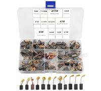 UYUYong 76 Pièces Balais de Charbon Machine Electrique+4 Pièces Balais de Charbon pour MAKITA, Brosses de Carbone Ponceuses Charbons Moteur Dureté Elevée, pour Scies Meuleuse D'angle etc (12 Tailles)