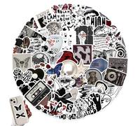 UYVPAER 100 Pcs Autocollants Downtown Y2K Girls Pour Ordinateur Bouteille D'Eau Bagage Casque Vélo Voiture,Vinyle Esthétique Downtown Girl Autocollants Pour Adolescents Adultes(A)