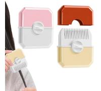 UYVPAER 2 Pièces Coupe Fourche Cheveux 2-En-1 Peigne, Manucure Maison Pour Frange, Pour Une Utilisation Quotidienne, Orange, Rose