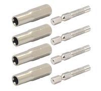 UYVPAER Adaptateur D'Embout 1/4 À 4 Mm, Adaptateur De Tournevis Hexagonal 4 Pièces Magnétique, Porte-Embout De 6,35 Mm Extérieur Vers Système De 4 Mm Femelle D'Extension De Foret Pour Plus De Précisio