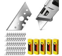 UYVPAER Lame De Cutter Trapezoïdales 52Mm - Pack De 50 Universal Lame Cutter Trapeze Pour Rechange Art Couteau, Idéal Pour Découpe De Tapis, Carton Et Matériaux Divers
