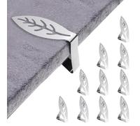 UYXiNONE Lot de 10 pinces à nappe épaisses en acier inoxydable